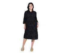 Angel of Style Damen große Größen Übergrößen Plus Size Hemdblusenkleid, A-Linie, Lochstickerei schwarz 56 838533100-56