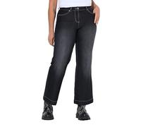 Angel of Style Damen große Größen Übergrößen Plus Size Jeans Nora, weit und gerade, Stretchkomfort, 4-Pocket schwarz 44 831926100-44