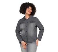 Angel of Style Jeansjacke Frieda# authentische Jacke mit Wasch-Effekten und Stretchkomfort. Hemdkragen, Metallknöpfe, 4 Taschen. Langarm mit Manschetten.