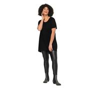 Angel of Style Longshirt, Bequeme, streckende Passform mit feiner Struktur. Rundhalsausschnitt, Halbarm. Gerundeter Saum, hinten länger.