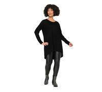 Angel of Style Longshirt, Bequeme, streckende Passform. Rundhalsausschnitt, Langarm. Gerundeter Saum, hinten länger.