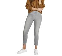 Angels 332 680007 Ornella Skinny Damen 7/8-Jeans Stretch mit Gürtelschlaufen Uni, Groesse 46, grau denim
