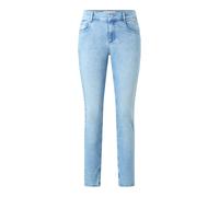 Skinny-fit-Jeans ANGELS "SKINNY PUSH UP", Damen, Gr. 36, Länge 28, blau (light blau used), Denim/Jeans, Obermaterial: 85% Baumwolle, 10% Polyester, 5% Elasthan, unifarben, casual, slim fit knöchellang