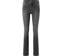 Angels Jeans Straight Fit Cici in grauer Used-Waschung D44-L30 Slim Fit