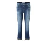ANGELS DARLEEN CROP TU FONT mid blue used destroyed 350 8108.3388 - WEST COAST DENIM 40 L30