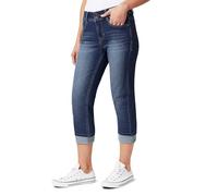 Angels Forever Young Damen Everflex Curvy Skinny Bling 59.7 cm Crop Jeans, Panama, 48