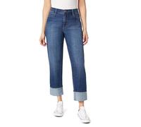 Angels Forever Young Damen Everflex Deep Cuff 27" High-Rise Straight Ankle Jeans, Laguna, 40