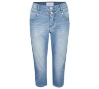 ANGELS Slim Fit Jeans Jeans Anacapri mit Super Stretch Denim mit Label-Applikationen