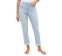 Angels Jeans Cici Crop in Bleached Blue Used D42 Slim Fit