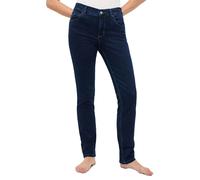 5-Pocket-Jeans ANGELS "CICI", Damen, Gr. 44, Länge 28, blau (schwarz indigo), Denim/Jeans, Obermaterial: 92% Baumwolle, 8% Elasthan, slim fit, Jeans 5-Pocket-Jeans, aus sportivem Denim (40848866-44) s