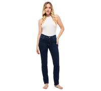 5-Pocket-Jeans ANGELS "CICI", Damen, Gr. 44, Länge 30, blau (schwarz indigo), Denim/Jeans, Obermaterial: 92% Baumwolle, 8% Elasthan, slim fit, Jeans 5-Pocket-Jeans, aus sportivem Denim (91375603-44) s