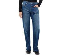 Angels Jeans Lara Glory Buckle in Mittelblau D42-L28 Straight Fit