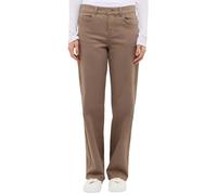 Angels Jeans Lara in Trüffelbraun mit weitem Bein D36-L28 Straight Fit