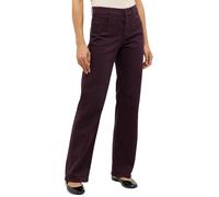 Stretch-Jeans ANGELS "LARA", Damen, Gr. 44, Länge 28, lila (deep wine used), Denim/Jeans, Obermaterial: 92% Baumwolle, 6% Polyester, 2% Elasthan, weit lang, Jeans, weite Passform, aus Baumwollmischung