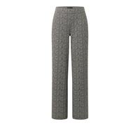 Schlupfhose ANGELS "LIZ EASY", Damen, Gr. 34, Länge 28, grau (schwarz), Web, Obermaterial: 66% Baumwolle, 33% Viskose, 1% Elasthan, gemustert, relaxed fit lang, Hosen Schlupfhose, mit Fischgrätmuster 