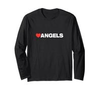 Angels Love, Herzdesign, das von jedem geliebt Wird, der Engel mag Langarmshirt