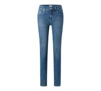 Slim-fit-Jeans ANGELS "SKINNY", Damen, Gr. 40, Länge 28, blau (mid blau used), Denim/Jeans, Obermaterial: 93% Baumwolle, 5% Polyester, 2% Elasthan, slim fit, Jeans Slim-fit-Jeans, aus Baumwollmischung