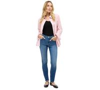 Skinny-fit-Jeans ANGELS "SKINNY SHAPE", Damen, Gr. 38, Länge 28, blau (mid blau used), Denim/Jeans, Obermaterial: 85% Baumwolle, 10% Polyester, 5% Elasthan, casual, slim fit lang, Jeans, mit Push-up E