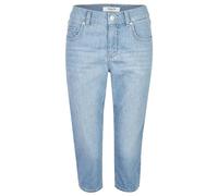 ANGELS Slim Fit Jeans Capri-Jeans Anacapri im Used-Look mit Label-Applikationen