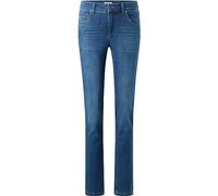 Angels Jeans CICI Jeans Damen – Slim Fit Straight-Leg, mid blau used – Gr. 42/L32
