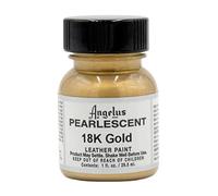 Angelus Perlglanz-Lederfarbe, 18 Karat Gold, 28 g zum Anpassen von Schuhen, Stiefeln, Jacken, Hemden, Sneakers und mehr. Hergestellt in den USA
