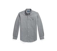 Angerautes Custom-Fit Oxfordhemd L Grey