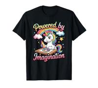 Angetrieben von Imagination Unicorn Inspiring Positive Kids T-Shirt
