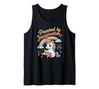 Angetrieben von Imagination Unicorn Inspiring Positive Kids Tank Top