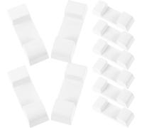 Angoily 10 Stück Schwebende Display Sockel aus Robustem Kunststoff Transparente Rahmenbasen für Schmuckpräsentation Wiederverwendbare Schmuckständer für Ringe Armbänder und Halsketten