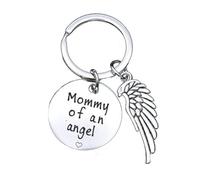 Angoily 2 Stück pack Schlüsselanhänger mit Engelsflügel Motiv aus Edelstahl Kreative Metall Dekoration Stilvoller Schutzengel für Tasche und Autoschlüssel