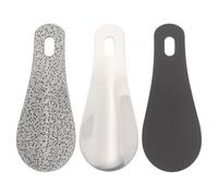 Angoily 3 Stück pack Kleiner Schuhlöffel aus Edelstahl und Metall mit Ergonomischer Form Kompakt und Leicht für Zuhause Büro und Unterwegs