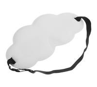Angoily 3d Schlafmaske mit 2 Schichten Verstellbar aus Chinlon Stoff und Memory Foam Beige Lichtblockierend zum Nickerchen für Zuhause