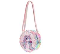 Angoily Glitzer Umhängetasche Mit Einhorn Motiv Pailletten Münztasche Mittelgroß Rosa Schultertasche Für Mädchen Unterwegs