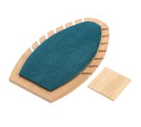 Angoily Grüner Schmuck Präsentationsständer aus Massivem Holz mit Flanellüberzug Robuster Schmuckständer für Halsketten und Anhänger für Zuhause und Schmuckgeschäft