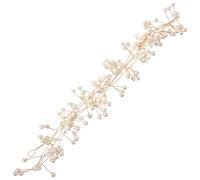 Angoily Perlengürtel Damen mit Handgefertigten Perlen und Blumen Goldfarbener Blumengürtel aus Kupferdraht für Abendkleider und Hochzeitskleider Langlebig und Dekorativ