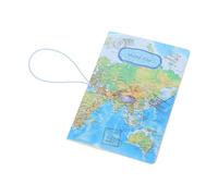 Angoily Reisepasshülle aus Pu Leder mit 3D weltkartenmotiv Stilvoller Reisepass Organizer zum Schutz von Reisedokumenten und Bordkarten Robust und Langlebig
