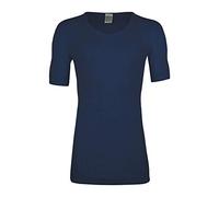 Angora wobera Herren-Unterhemd mit ½ Arm 40% Angora (medium, Marine)