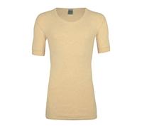 Angora wobera Herren-Unterhemd mit ½ Arm 50% Angora (Large, beige)