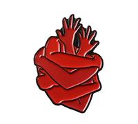 Angoter Emaille Revers Pin Hände Umarmen Der Herz-Liebe-pin Nette Brosche Abzeichen Für Bekleidung Taschen Rucksäcke