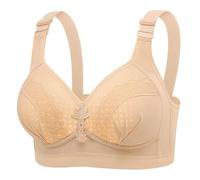 Angxiwan BH Damen Ohne Bügel Bustier Spitze Lace BH Bügel BH Bequemer Gepolsterter Bra Bandeau Klassische Vollschalen Soft Cup Große Größen Sommerkleider Sale