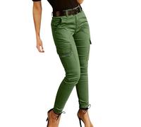 Angxiwan Jeans Damen High Waist Boyfriend Stil Denim Weites Bein Freizeithose Mode Hüftjeans Schnitt Straight-Fit Trachtenjeans Große Größen Trachtenjeans