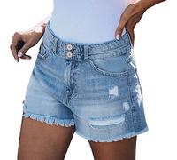 Angxiwan Jeanshose Damen Stretch Boyfriend Stil Denim Weites Bein Hosen Stilvolle Hüftjeans Skinny Fit Schlupfjeans Große Größen Schlagjeans