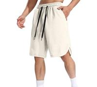 Angxiwan Kurze Hosen Herren Cargo Fitness Hosen Weich Laufhose Leichte Laufshorts Stretch Stoffshorts Freizeit Radlerhose Atmungsaktivem Chino Kurze Hose Klassischer Shorts