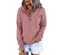 Angxiwan Pullover für Damen Sommer,Hoodie Damen Kapuzenpullover Langarm Langarm Klamotten Reißverschluss Lässige Fleece Kapuzenshirt mit Taschen Bedrucken Streetwear Sport Ausgefallene Kleidung