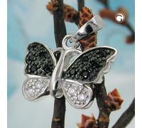 Anhänger 11x15mm Schmetterling, Silber 925