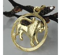 Anhänger 15mm Sternzeichen Löwe 9Kt GOLD