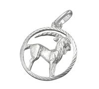 Anhänger 15mm Sternzeichen Steinbock Silber 925