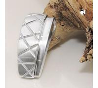 Anhänger 22x10mm matt-glänzend Silber 925