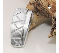 Anhänger 22x10mm matt-glänzend Silber 925