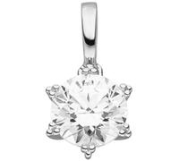 Jobo Damen-Anhänger aus 8 Karat 333 Weißgold mit Zirkonia